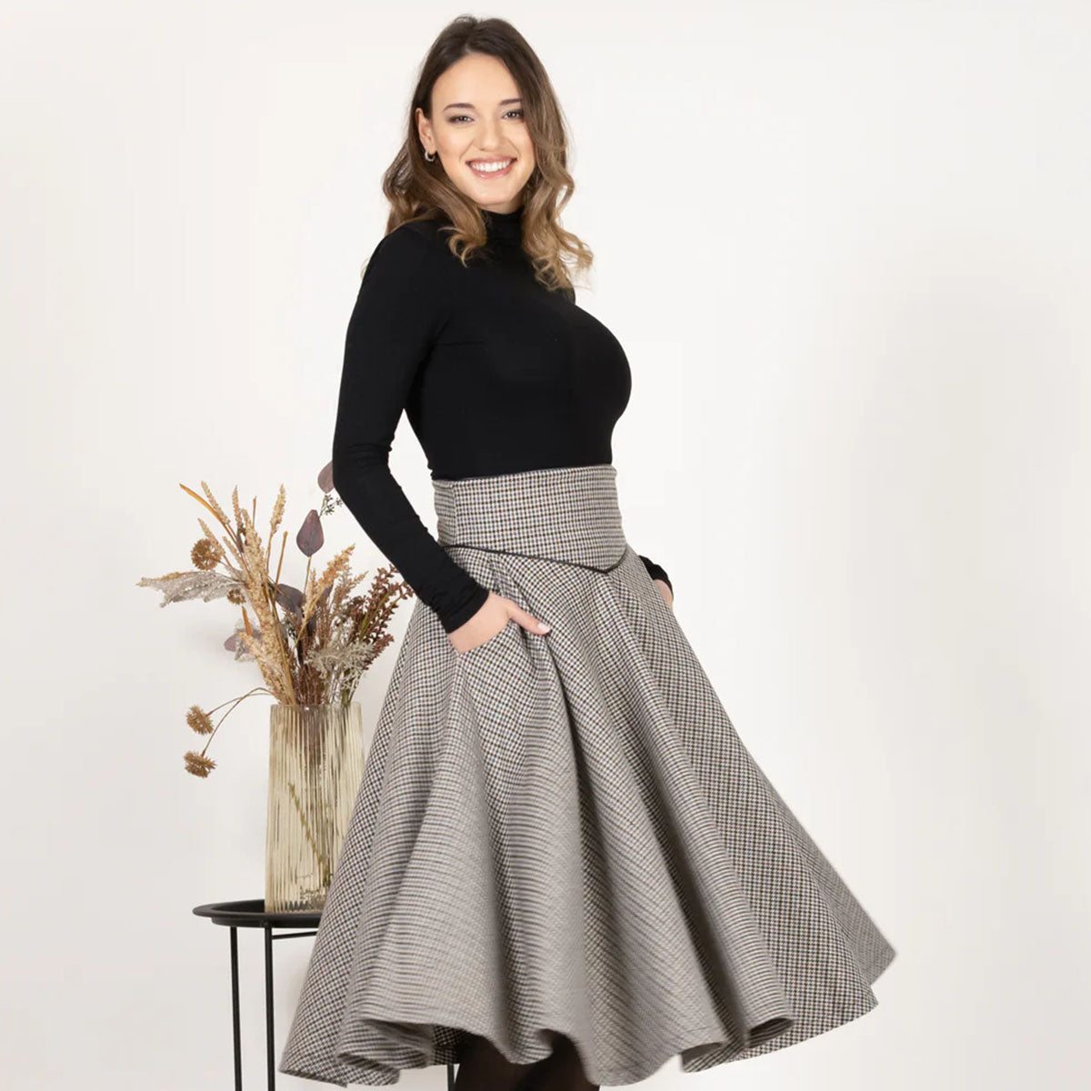 How To Master The Art Of Styling A High Waisted Midi Skirt?