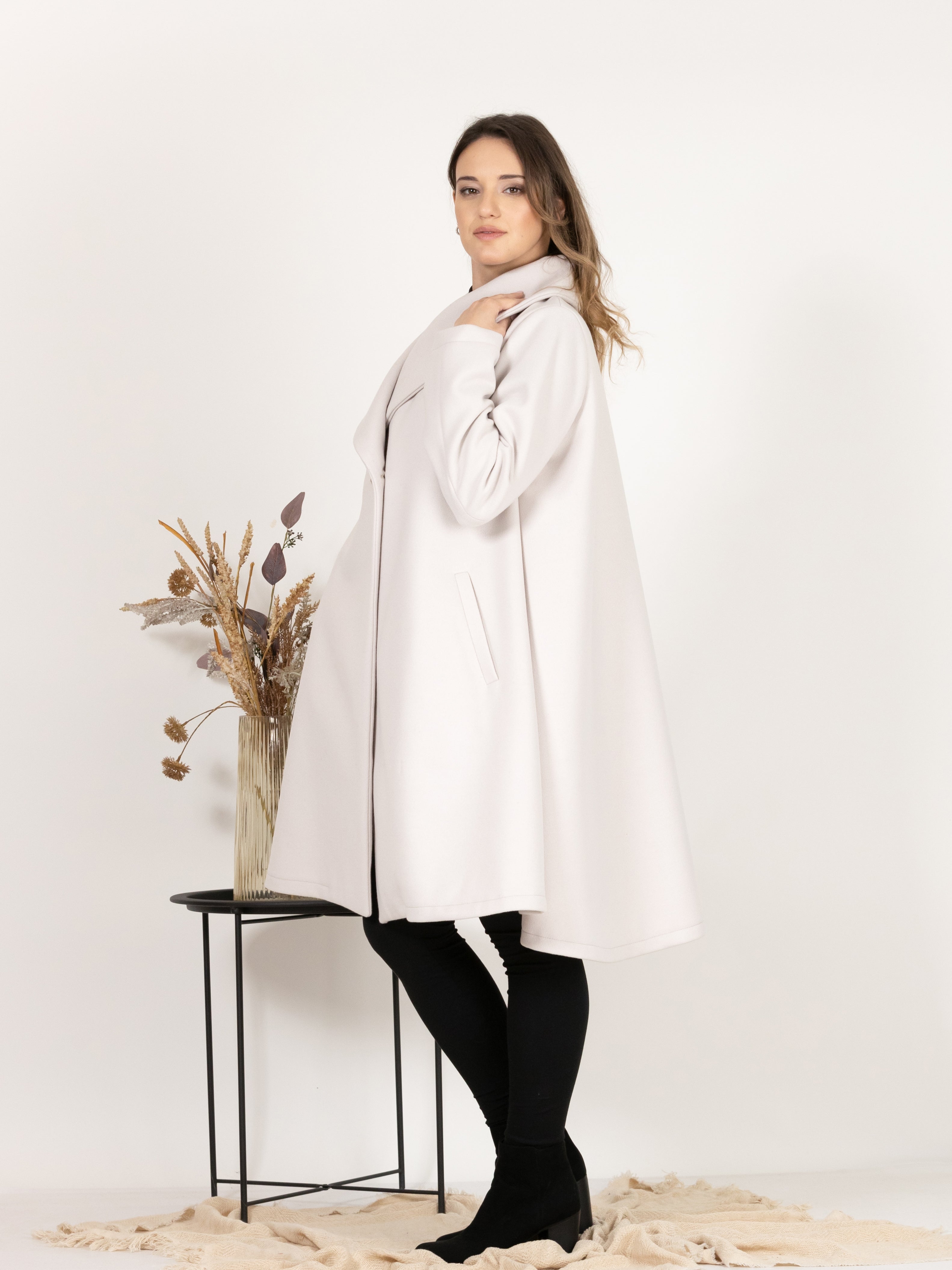 Off-White Wool Coat - from Nikka Place | Effortless fashion for easy living