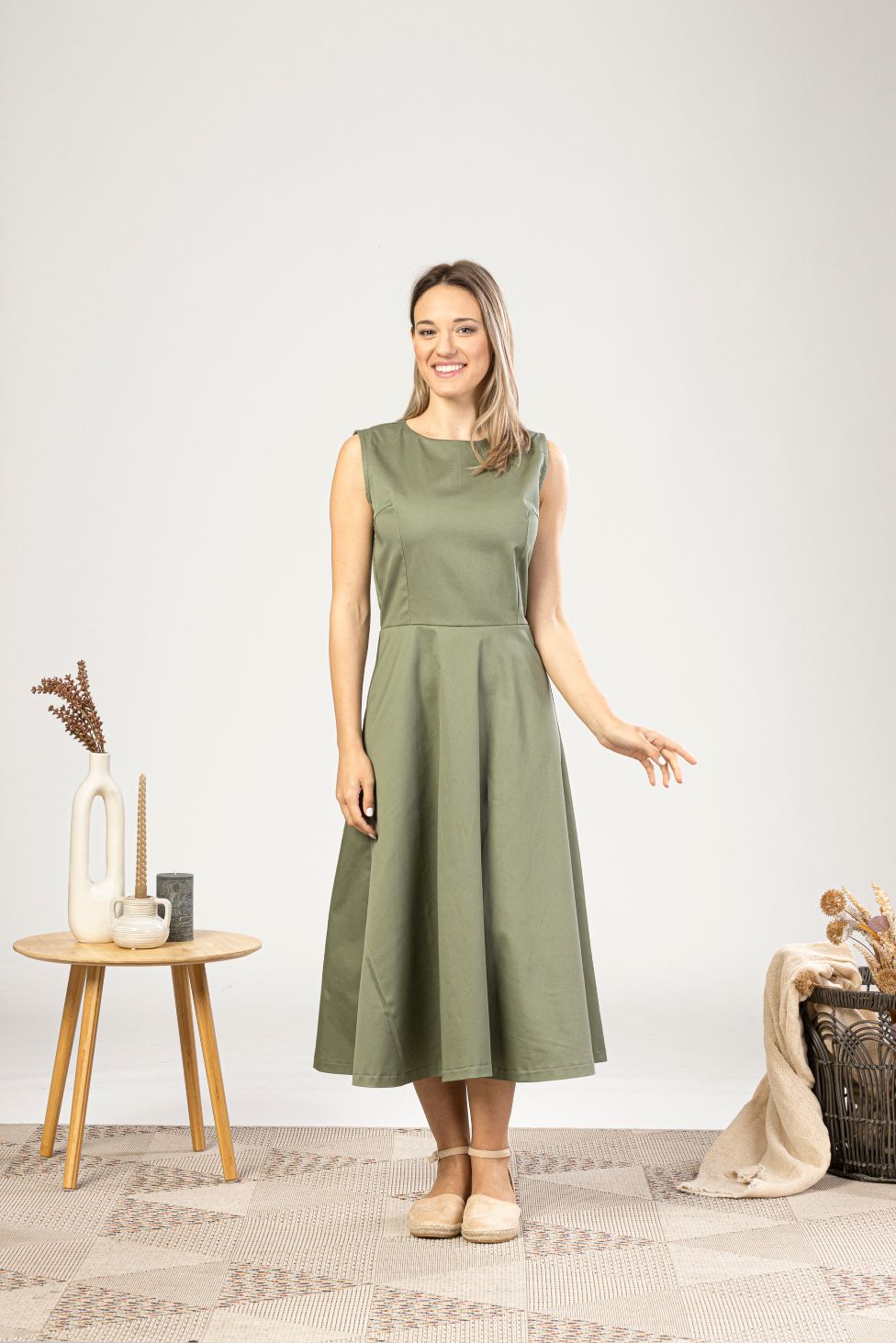 Simple Swing Cotton Dress - from NikkaPlace | Effortless fashion for easy living