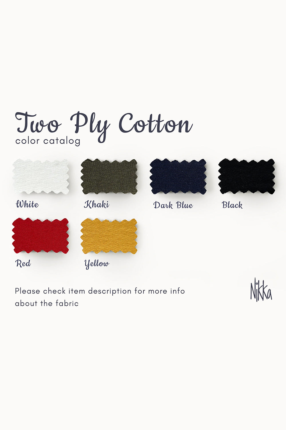 Fabric color catalog