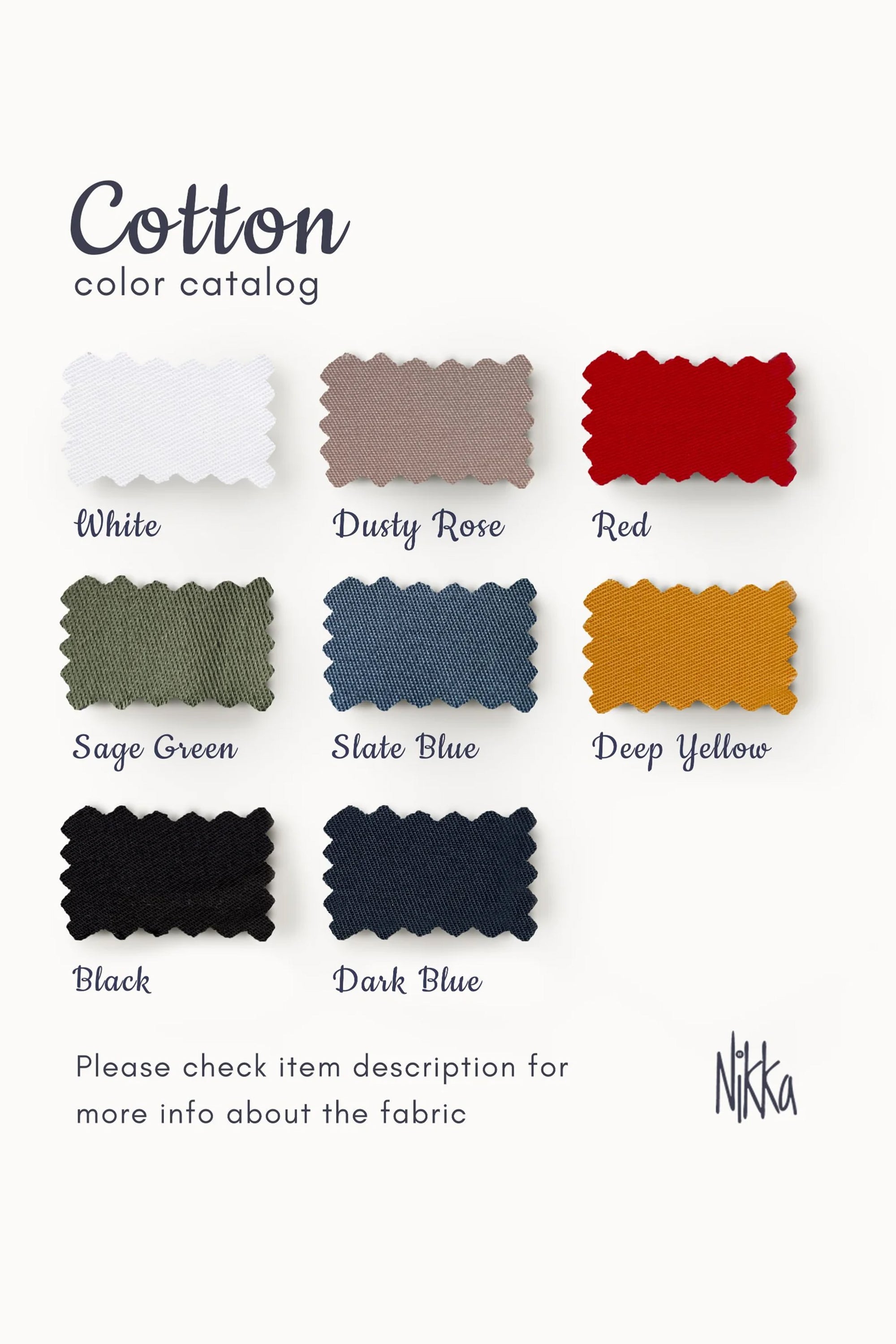 Fabric color catalog