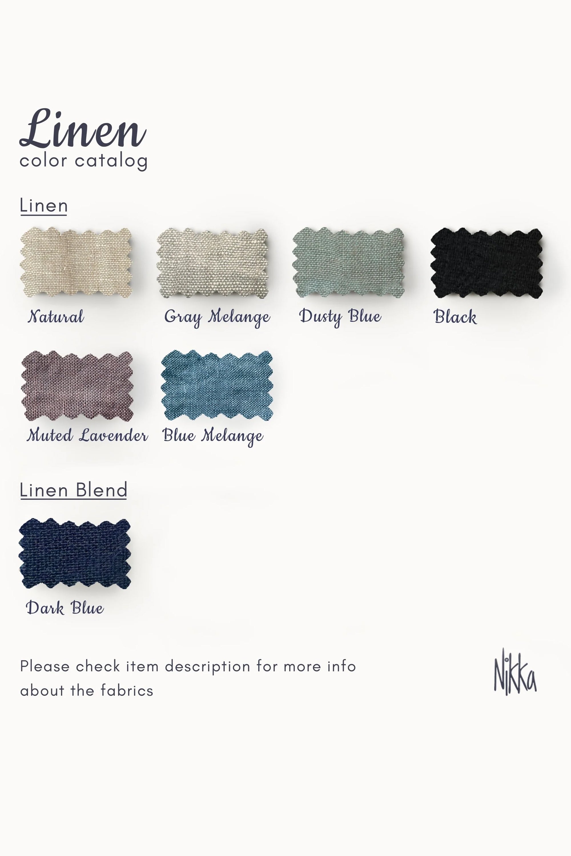 Different Linen fibrics