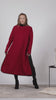 Complete design of Raspberry Wool Winter Sweater Dress,
