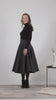 Full  of Wool Midi Flare Skirt