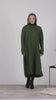 Complete design of  Forest Green Wool Winter Sweater Dress