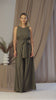 Linen Wide Leg Jumpsuit with Belt 