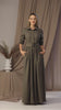 Full view of Linen Maxi Belted Dress